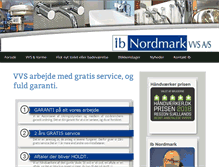 Tablet Screenshot of nordmark-vvs.dk